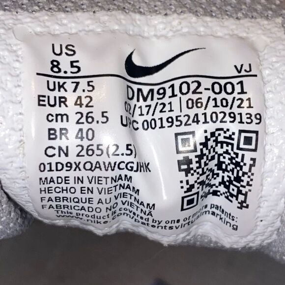 Nike Air Max 90 Light Smoke Grey/Reflect Silver Men’s 8.5 Women’s 10 main image 9